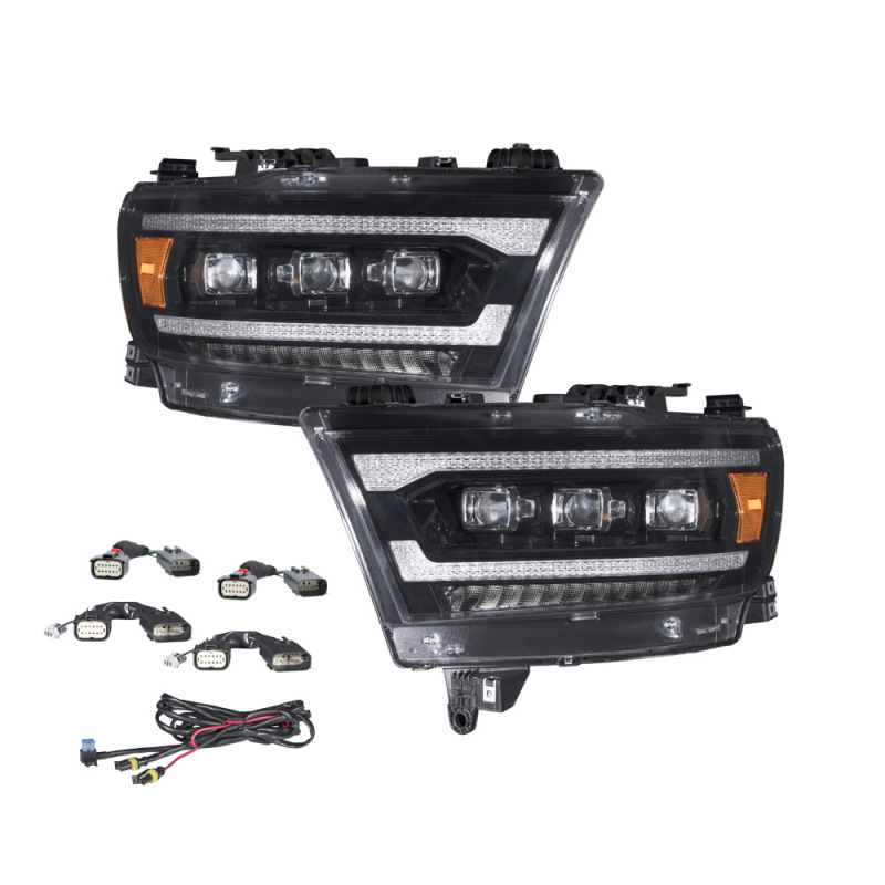 Ram 1500 Headlights - Front - FORM Lighting - Sequential LED Projector - `19-`24